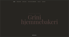 Desktop Screenshot of grinihjemmebakeri.no